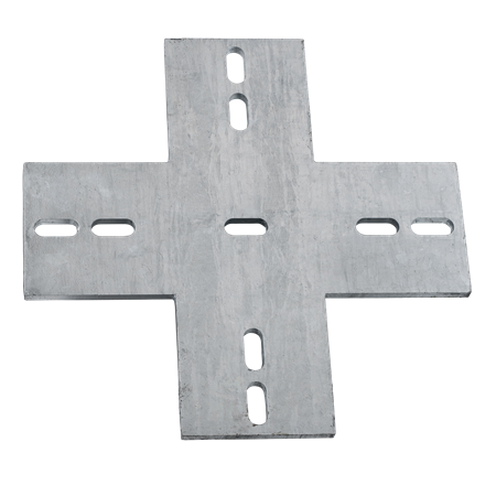 Skinneplate, kors