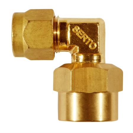 Messings vinkelunion inv. gjenget