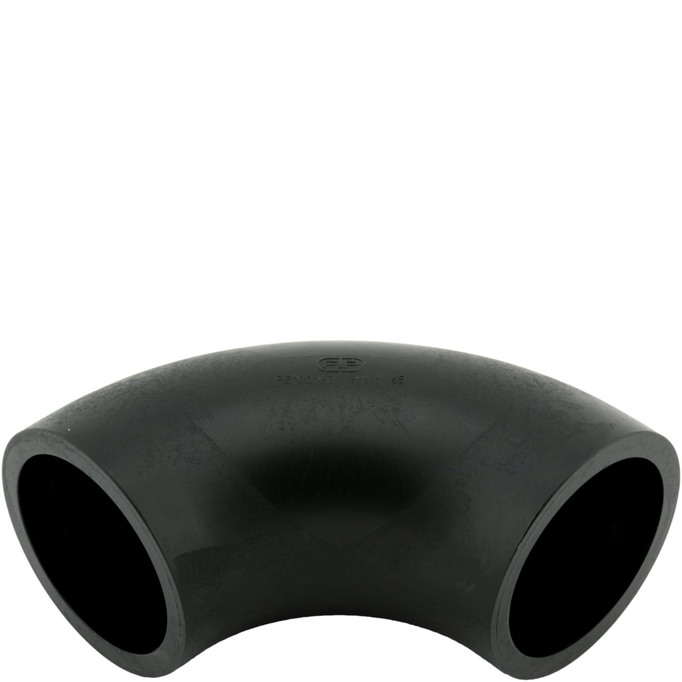 PE100-RC-bend 90 gr. kort d225mm SDR17